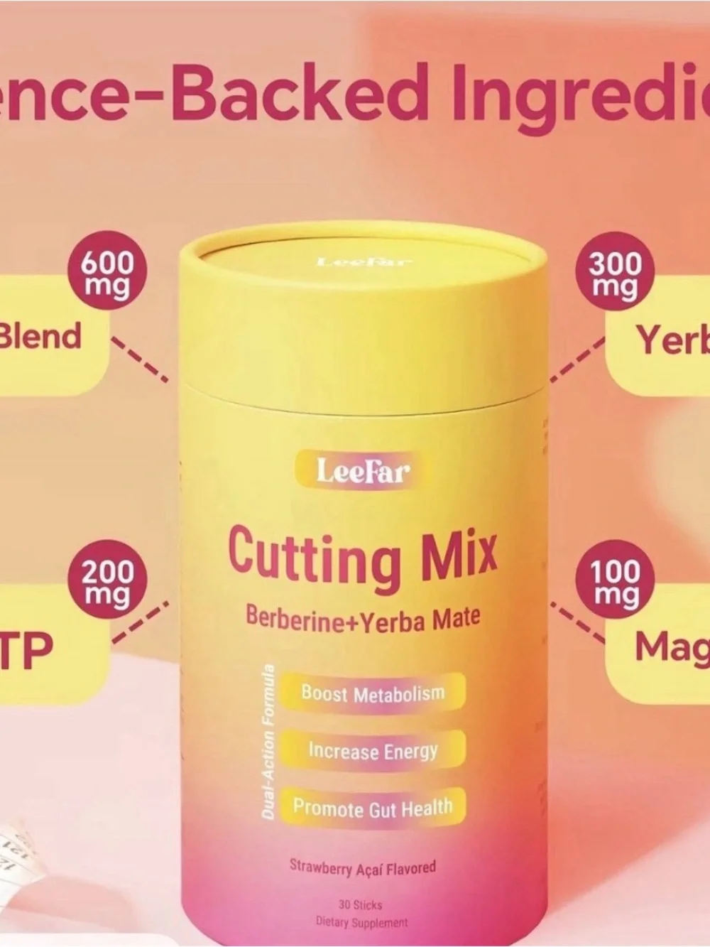 Yellow Cutting Mix - Berberine + Yerba Mate (2)